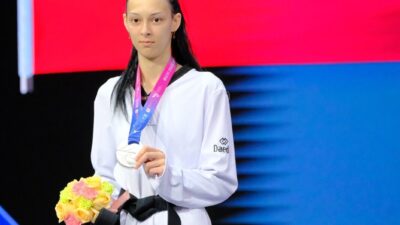 Çin'de düzenlenen 2025 Dünya Tekvando Şampiyonası'nda kadınlar 49 kiloda mücadele