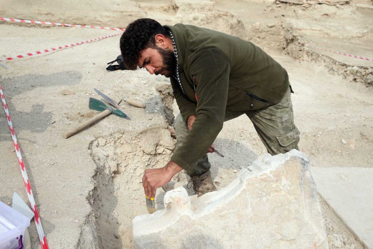  Kastamonu'nun Taşköprü ilçesinde bulunan Pompeiopolis Antik Kenti'ndeki kazılarda çıkan "martyrion"un,