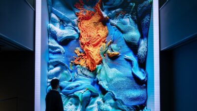 Refik Anadol'un "Büyük Doğa Modeli" projesinin ilk eseri olan "Türkiye-Flora",