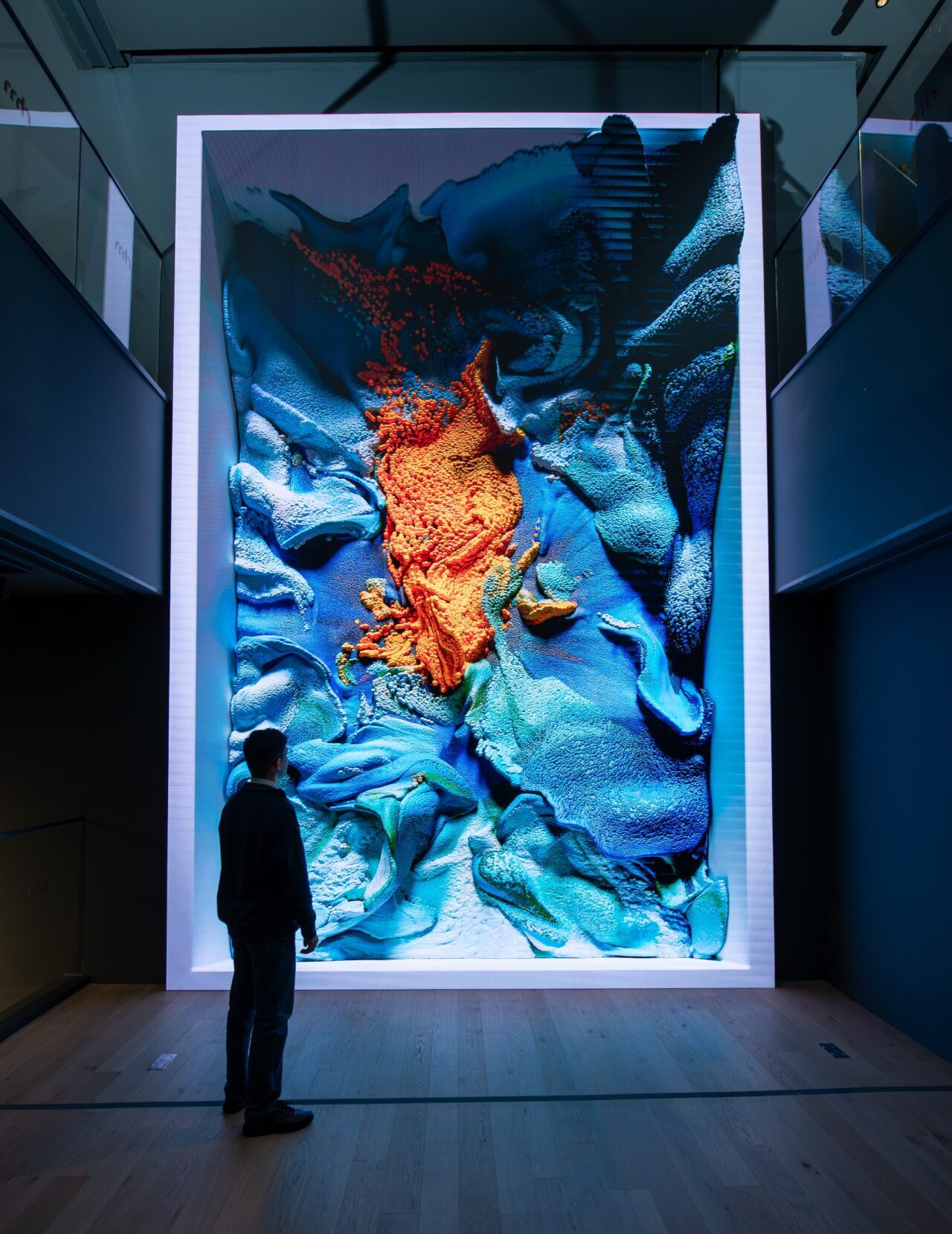 Refik Anadol'un "Büyük Doğa Modeli" projesinin ilk eseri olan "Türkiye-Flora",