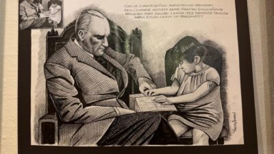  Ressam ve illüstratör Yüksel Akman'ın hazırladığı "Selanik'ten Doğan Güneş Mustafa