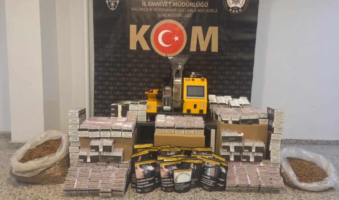 Sivas'ta düzenlenen operasyonda 98 bin 320 makaron (filtreli sigara kağıdı),