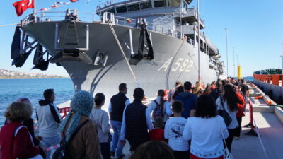 Türk Deniz Kuvvetlerinin denizaltı arama kurtarma gemisi TCG Alemdar, Tekirdağ'da