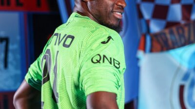 Trabzonspor'un deneyimli kalecisi Andre Onana, "Kramponlarımı ya da eldivenlerimi giydiğim