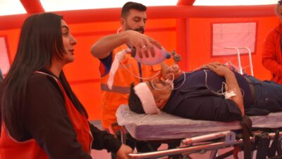  Van Yüzüncü Yıl Üniversitesi (YYÜ) Dursun Odabaş Tıp Merkezi'nde, AFAD,