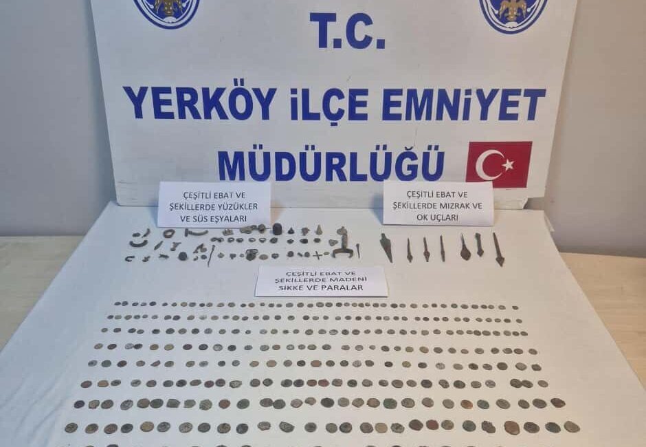Yozgat'ın Yerköy ilçesinde çeşitli dönemlere ait tarihi eser niteliğinde olduğu