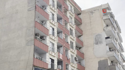 Mardin’in Kızıltepe ilçesinde bir apartman