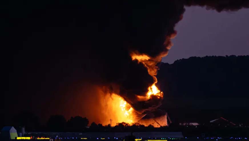 ABD’nin Kentucky eyaletinde bir kargo uçağının kalkıştan hemen sonra düşmesi