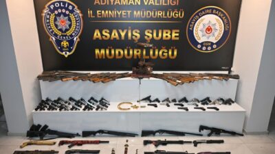 Adıyaman merkezli 3 ilde düzenlenen silah kaçakçılığı operasyonunda 28 şüpheli