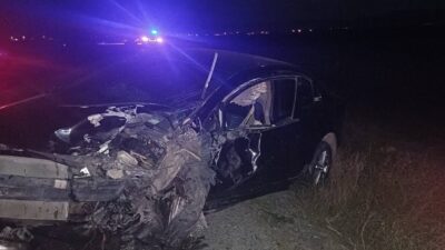 Afyonkarahisar'ın Dinar ilçesinde taksi ile otomobilin çarpışması sonucu 1 çocuk