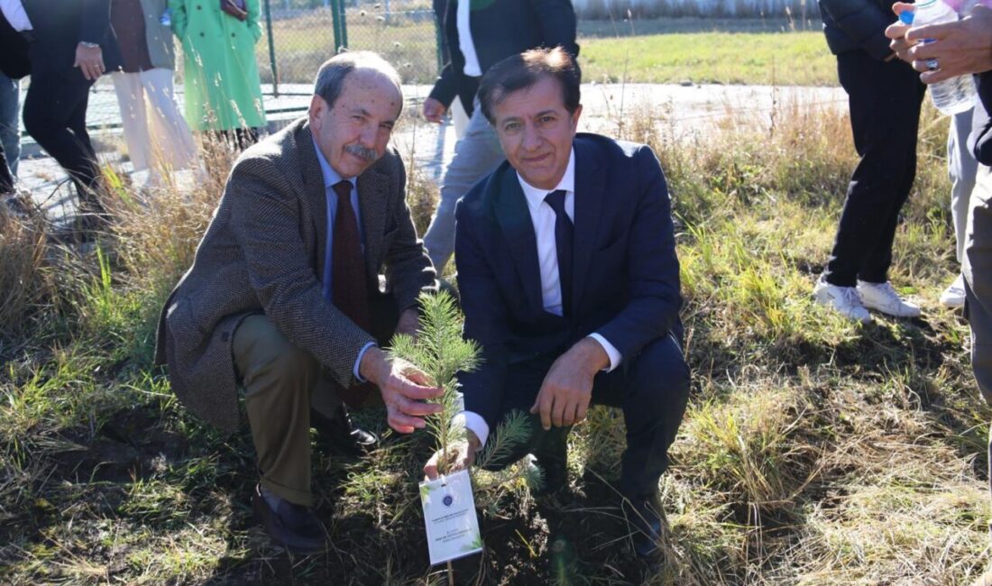 Ardahan Üniversitesi (ARÜ) yerleşkesinde "Kampüste dikili bir ağacın olsun" etkinliğinde