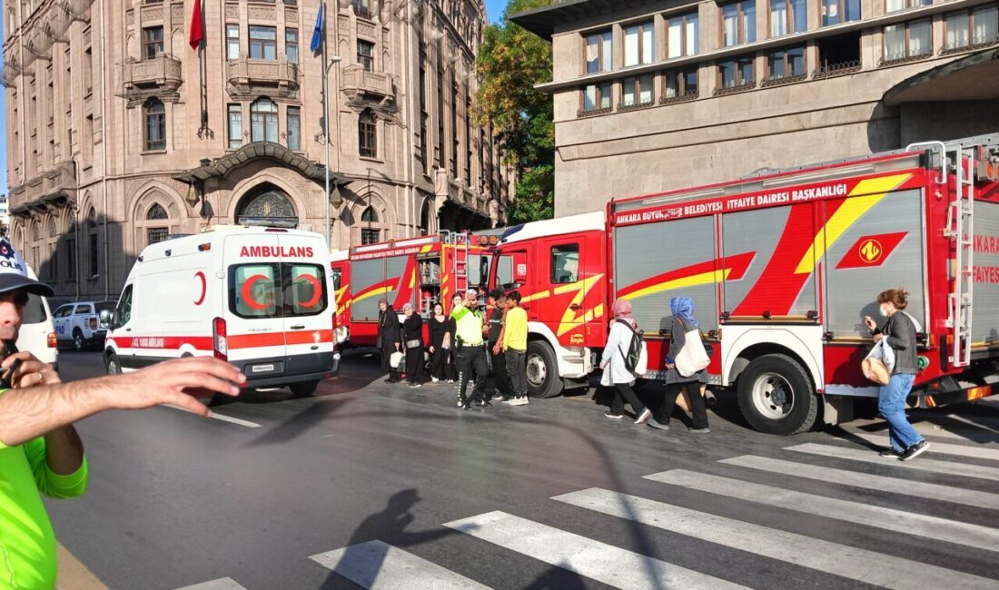 Ankara Sosyal Bilimler Üniversitesi (ASBÜ) yerleşke binasında yangın söndürme sisteminin