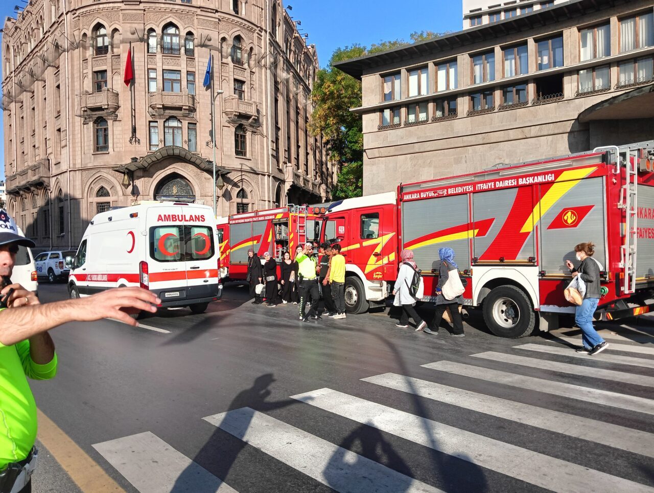 Ankara Sosyal Bilimler Üniversitesi (ASBÜ) yerleşke binasında yangın söndürme sisteminin