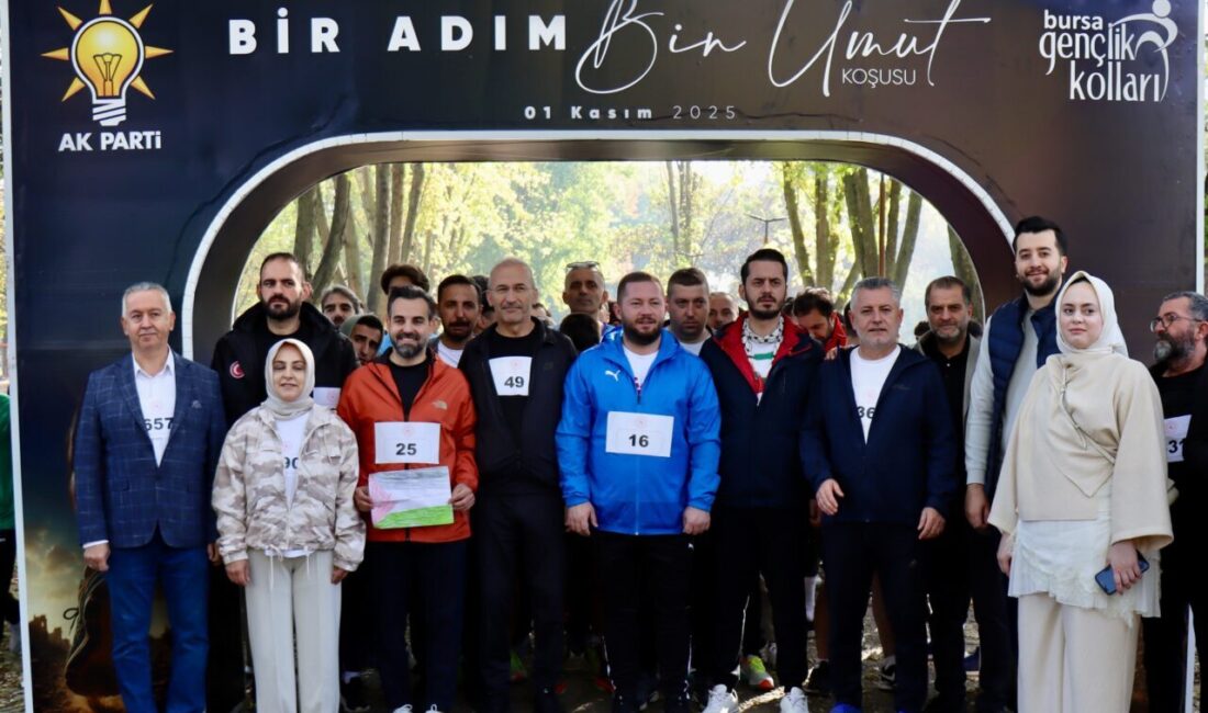 Bursa'da Gazze'ye destek olmak için "Bir Adım, Bin Umut" koşusu