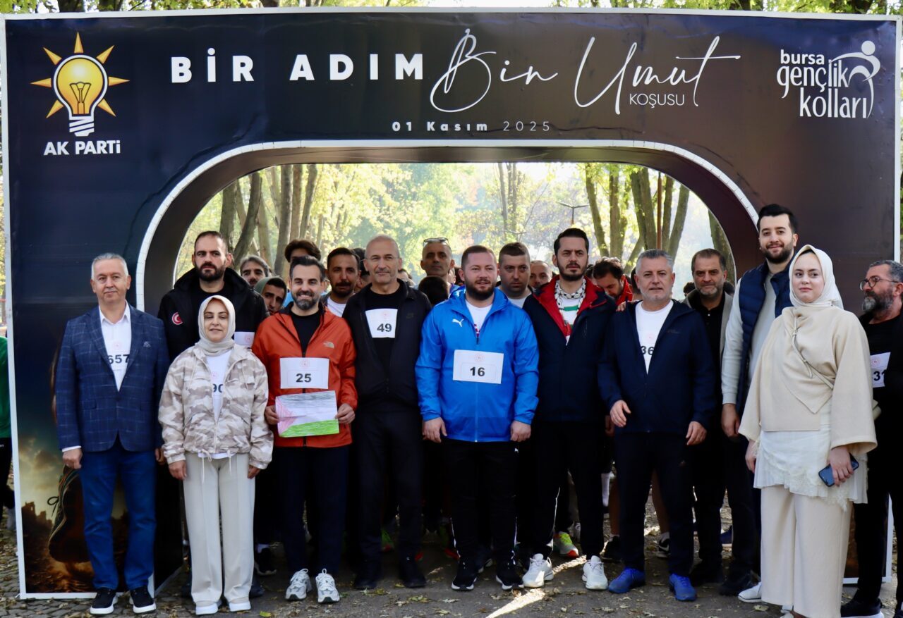 Bursa'da Gazze'ye destek olmak için "Bir Adım, Bin Umut" koşusu