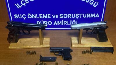 Bursa'nın Osmangazi ilçesinde yasa dışı silah imalatına yönelik operasyonda 3