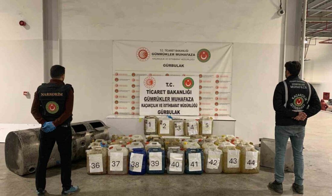 Ticaret Bakanlığı Gümrükler Muhafaza ekipleri, Gürbulak Gümrük Kapısı'nda 721 kilogram