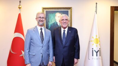 İYİ Parti Genel Başkanı Müsavat Dervişoğlu, Ukrayna'nın Ankara Büyükelçisi Nariman