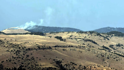 Kars'ın Sarıkamış ilçesinde ormanlık alanda çıkan örtü yangınında yaklaşık 1,5