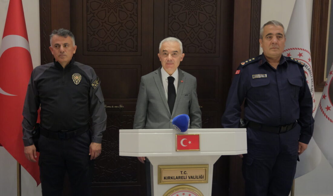 Kırklareli Valisi Uğur Turan, düzensiz göçle mücadele kapsamında ekim ayında