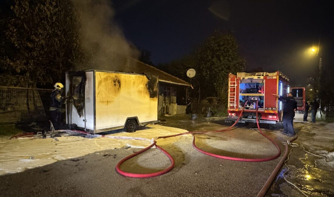 Kocaeli'nin Başiskele ilçesinde bir karavanda meydana gelen tüp patlamasının ardından