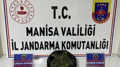 Manisa'nın Salihli ilçesinde yasaklı madde ticareti yapan şüpheli gözaltına alındı.