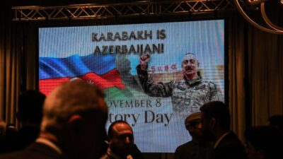 Suriye'nin başkenti Şam'da Azerbaycan'ın Karabağ zaferinin 5. yıl dönümü dolayısıyla