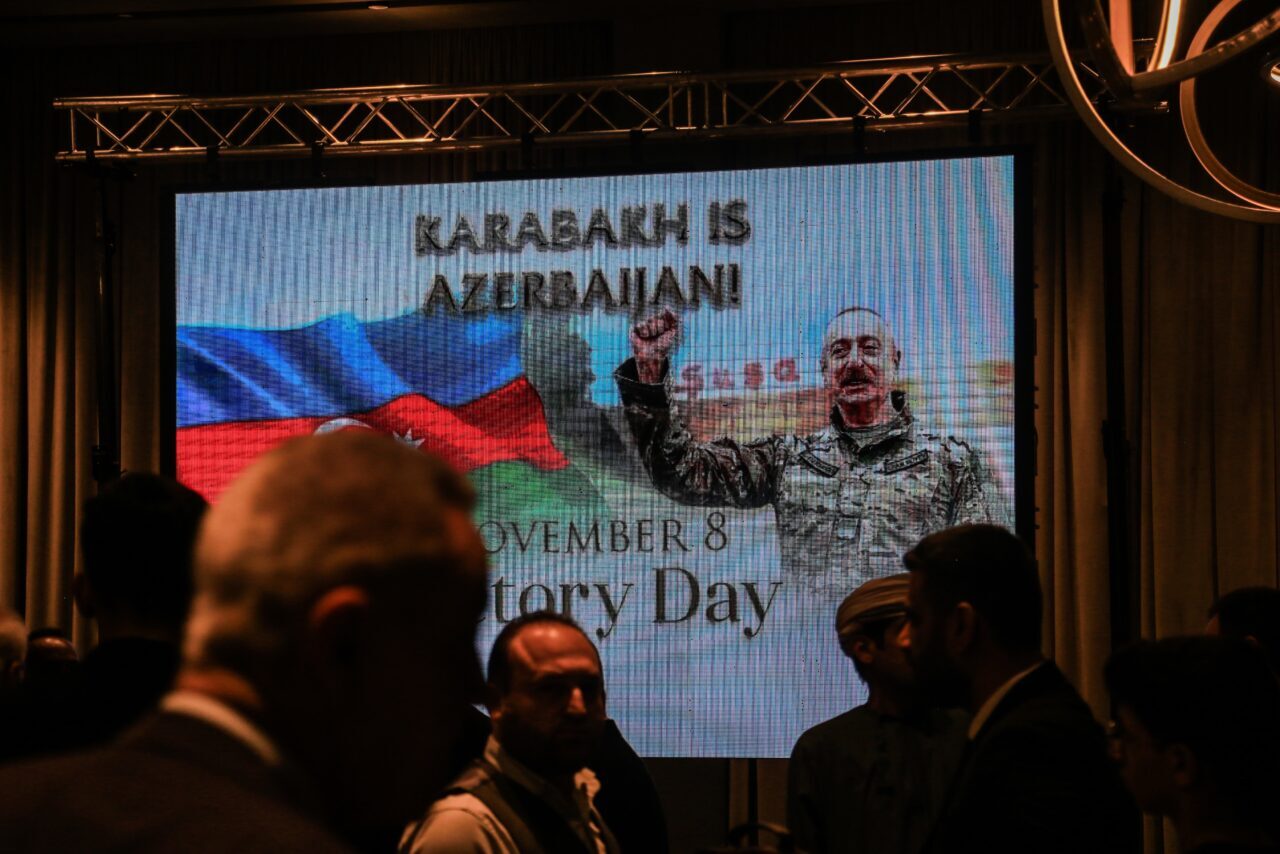 Suriye'nin başkenti Şam'da Azerbaycan'ın Karabağ zaferinin 5. yıl dönümü dolayısıyla