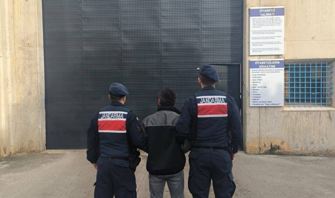  Samsun'un Bafra ilçesinde, jandarma ekipleri, hakkında 10 yıl 5 ay