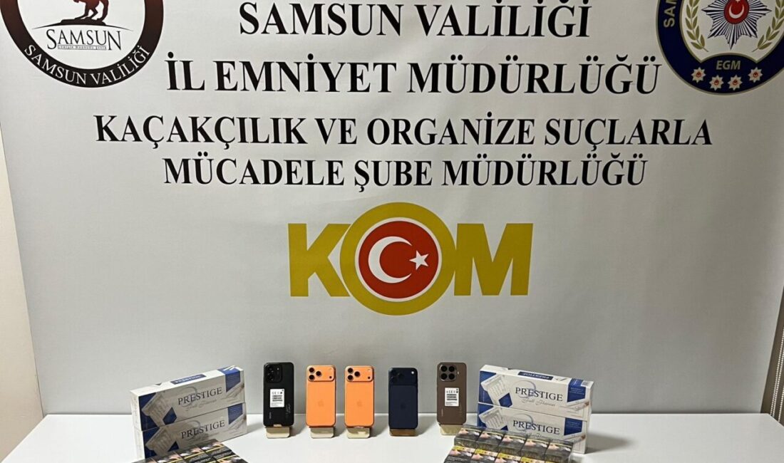 Samsun'un İlkadım ilçesinde düzenlenen kaçakçılık operasyonunda 3 şüpheli gözaltına alındı.