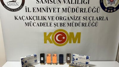 Samsun'un İlkadım ilçesinde düzenlenen kaçakçılık operasyonunda 3 şüpheli gözaltına alındı.