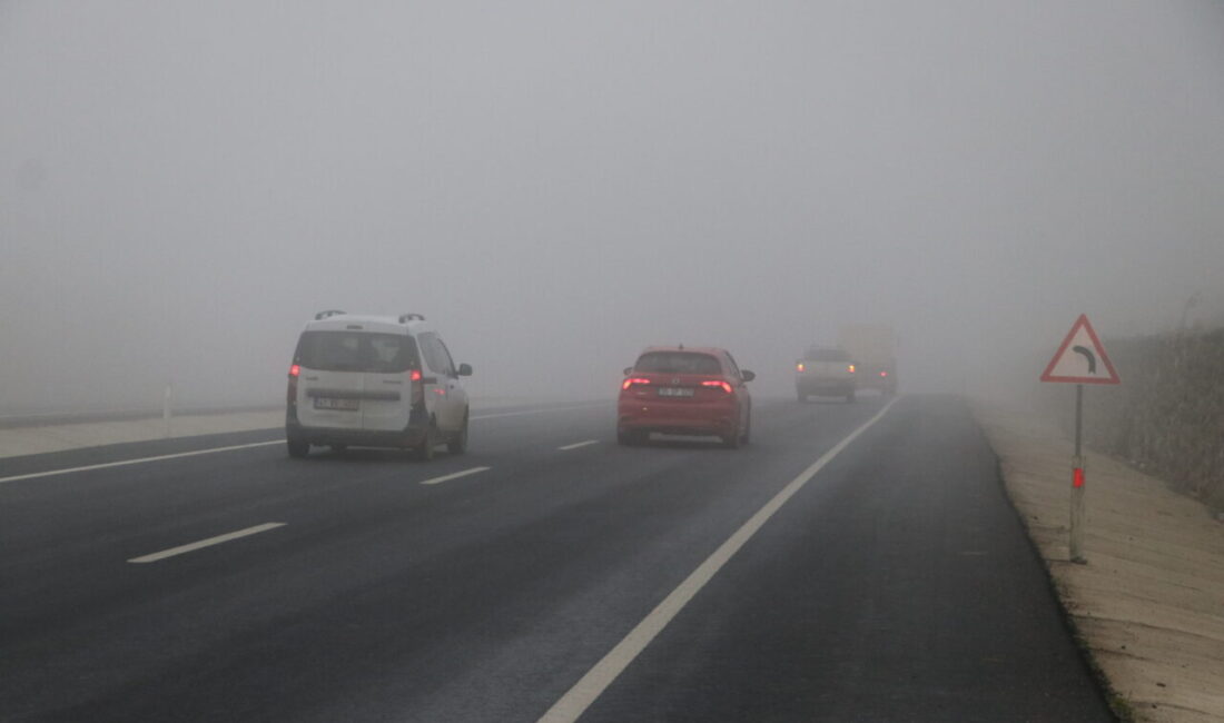 Tekirdağ'da sis nedeniyle görüş mesafesi yer yer 30 metrenin altına