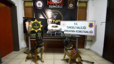 Tunceli merkezli 3 ilde düzenlenen uyuşturucu operasyonunda 2 şüpheli gözaltına