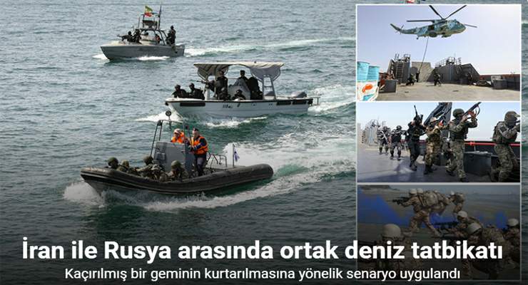 İran ve Rusya, Umman Denizi ile Kuzey Hint Okyanusu’nda “Deniz