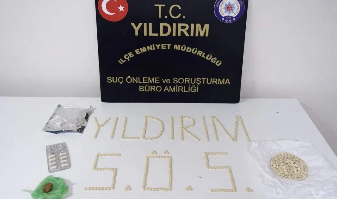 Bursa’da uyuşturucu madde ticaretiyle mücadele kapsamında düzenlenen operasyonda çok sayıda