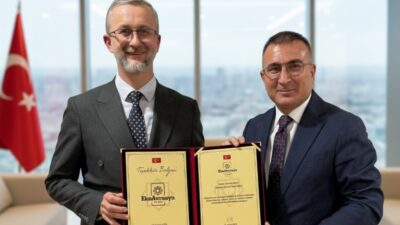 EkoAvrasya Vakfı heyetiyle görüşen Ukrayna Ankara Büyükelçisi Nariman Celal, Ukrayna-Rusya