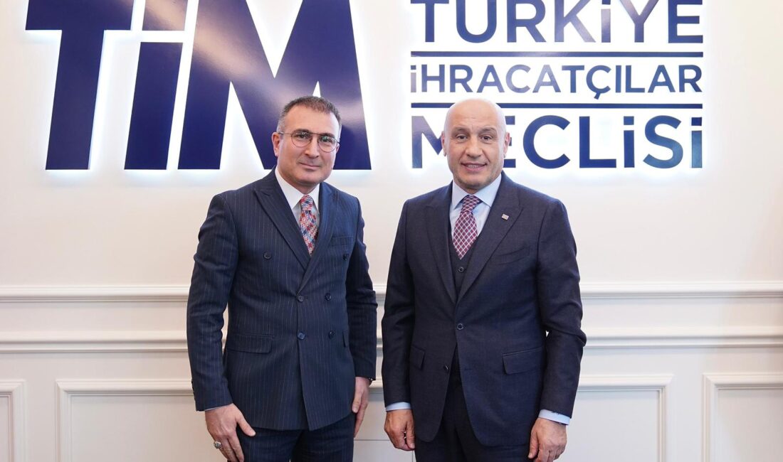 EkoAvrasya Vakfı heyeti, Türkiye İhracatçılar Meclisi (TİM) Başkanı Mustafa Gültepe’ye