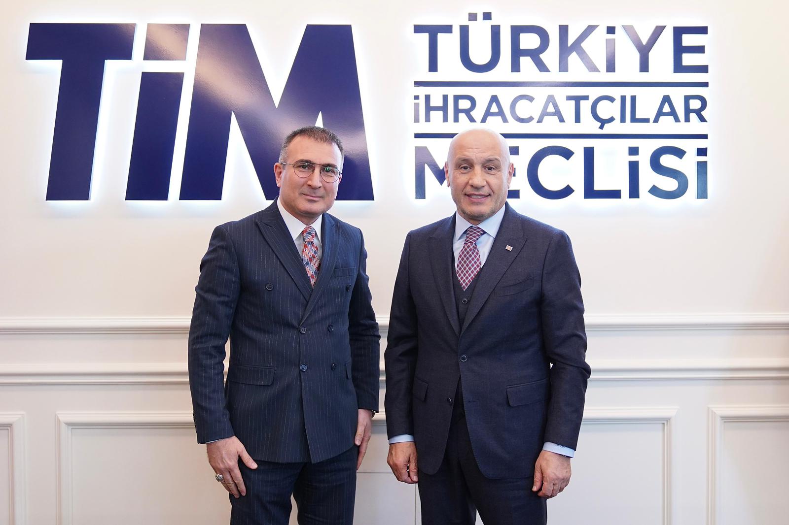 EkoAvrasya Vakfı heyeti, Türkiye İhracatçılar Meclisi (TİM) Başkanı Mustafa Gültepe’ye