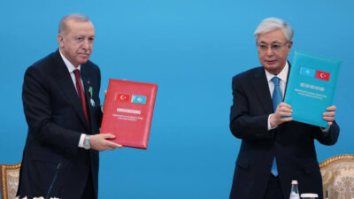 Cumhurbaşkanı Erdoğan ve Kazakistan Cumhurbaşkanı Kasım Cömert Tokayev, Türkiye ile