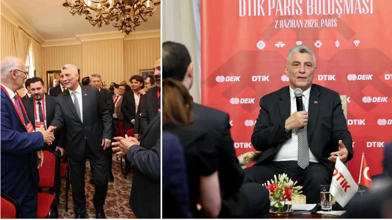 Ticaret Bakanı Ömer Bolat, Fransa'nın başkenti Paris'te Türk iş insanlarıyla