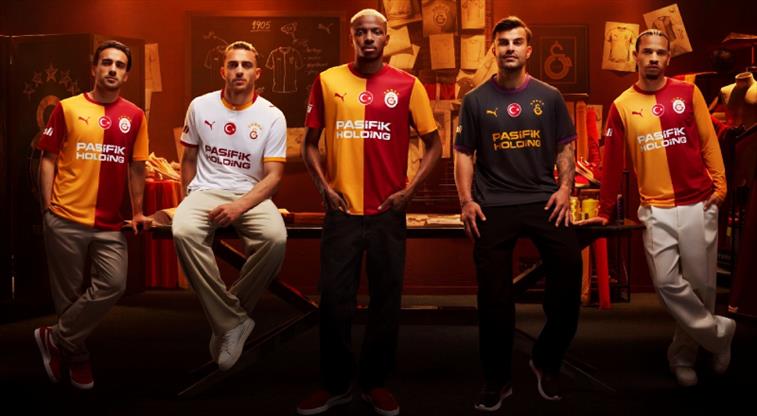 Galatasaray’ın 2026-2027 sezonunda giyeceği iç saha, deplasman ve alternatif formaları