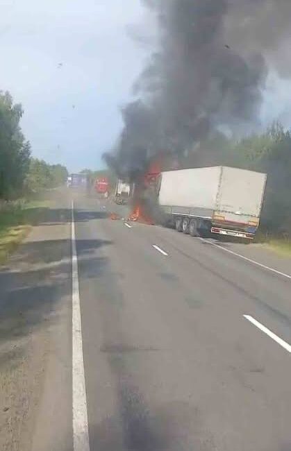 Rusya ile Belarus arasındaki Gomel Sınır Kapısında ticari tırlara yönelik