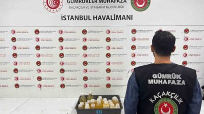 Ticaret Bakanlığı Gümrükler Muhafaza ekiplerince İstanbul Havalimanı’nda gerçekleştirilen iki ayrı